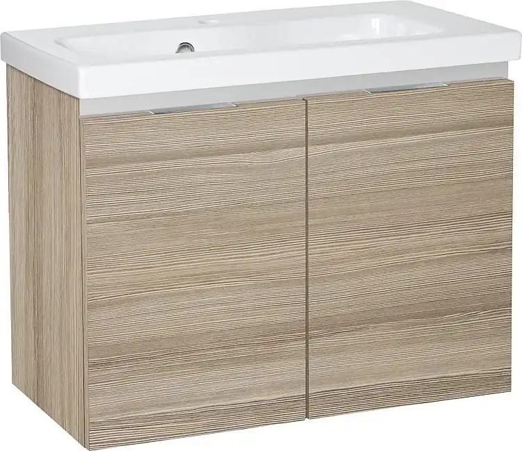 Aktuell WTU+Keramik-WT EOLA Lärche hellbraun 2 Türen 610x580x380mm