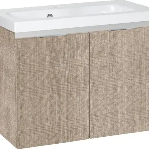 Begrenztes Angebot WTU+Keramik-WT EOLA Tranche ecru 2 Türen 610x580x380mm