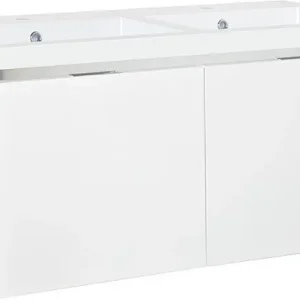 WTU+Mineralguss-WT EPIC weiß matt 2 Auszüge 1210x580x510mm Billig