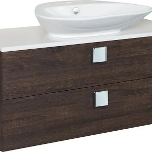 Direktkauf WTU+Keramik-WT ELION Eiche dunkel Dekor2 Auszüge 960x650x380/445mm
