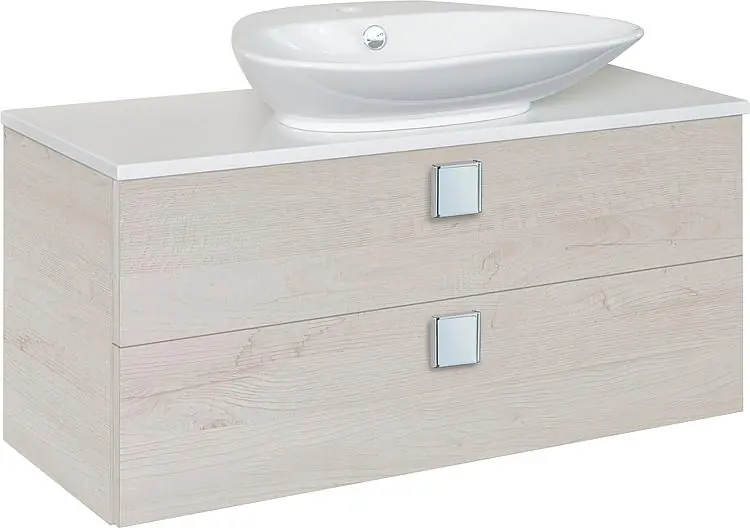 Sonderangebot WTU+Keramik-WT ELION Eiche hell Dekor 2Auszüge 960x650x380/445mm