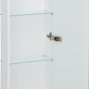 Schnäppchen Wandcontainer, 1 weiße Glastür 3 Fächer, Tiefe 150mm, BxH 323x925mm