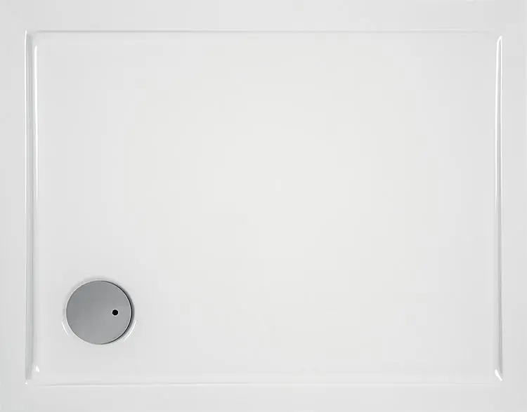Markenware Brausewanne EVREN rechteckig, aus Acryl,1400x800x55mm Ablaufloch 90mm