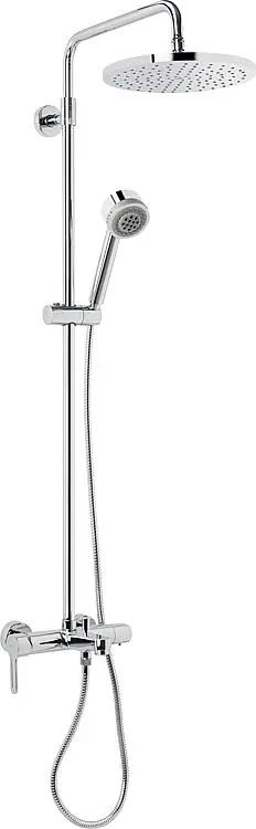 Brausesystem Enzan mit AP-Wannenthermostat,Hand- und Kopfbrause, verchromt Sichere Zahlung