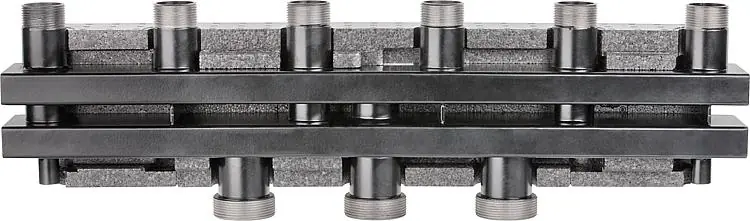 Neu Kesselverteiler EVENES VT7/5 AG DN32(11/4)AG,7m3/h, 170KW inkl. Halterung + Isolierung