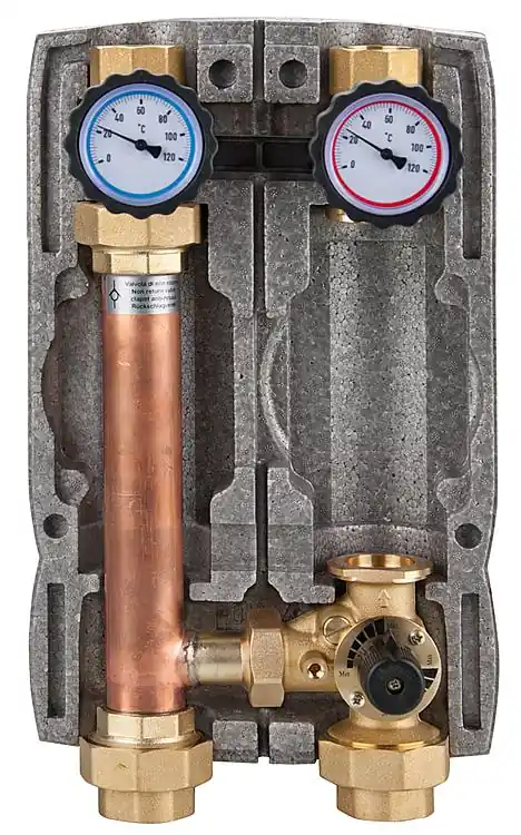 Easyflow Heizkreisset DN32 (11/4), mit Dreiwegemischer, ohne Pumpe Echt