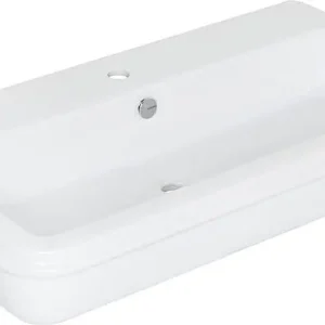 Angebot Waschtisch Elamin mit Hahnloch, aus Keramik, weiß, 900x180x460mm