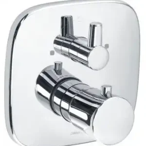 Markenware DIANA M100 UP-Wannenfüll- und Brausethermostat, Feinbauset, FlexxBoxx2, verchromt