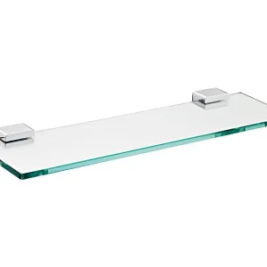 Ablage derby style 60cm verchromt mit Platte Glas klar VIGOUR Kracherpreis