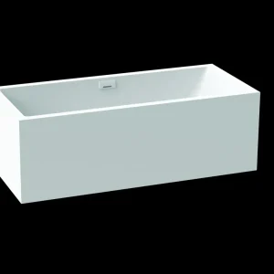 Angebot Vorwandwanne MW white V4 180x80cm 2-seit rechts m.Einlauf weiss matt VIGOUR