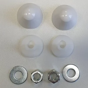 Abdeckkappen für WC / Toilette Farbe weiß Preiswert