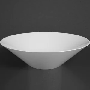 Aufsatzschale individ.3.0 Mineralguss rund 45 cm Höhe13cm weiss SolidPLUS VIG Neue Kollektion