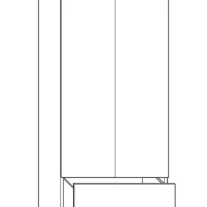 Aktuell Hochschr.vogue Typ2 HxTxB 1620x340x600 2T.1Wä. PG 2 Weiß HG VIGOUR