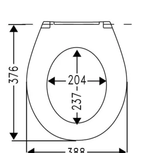WC-Sitz V3 plus Kind o.Deckel mit Griff semi abn. Scharniere Edelstahl weiss VIG Versand Am Gleichen Tag
