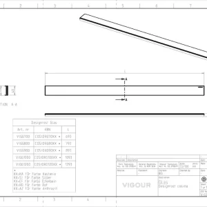 Billig Designset cosima Glas Kastanie 1000 mm VIGOUR