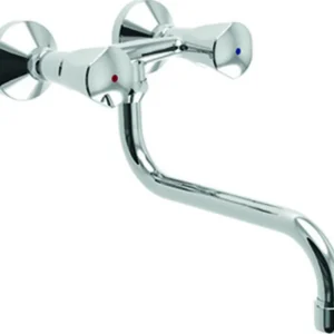 Zweig.Spült.-Wandb.V1verchr.3/8"m schw.Rohrausl.200mm S-Ansch.3/8x1/2 VIG Bestpreis