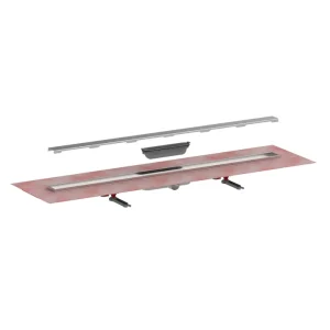 VIGOUR V3 Designrinne 60 cm superflach, Abdeckg. Edelstahl gebürstet Versand Am Gleichen Tag