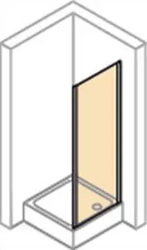 Bestseller sanibel 2000-Trennwand f Pendeltür 2-tlg