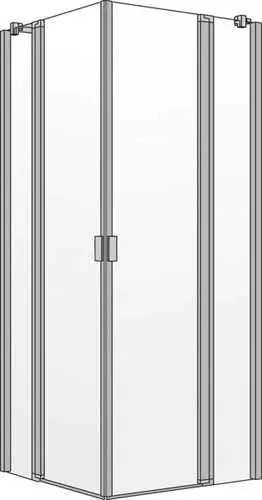 sanibel 3001-Eckdusche-Pendeltür A13 Ausverkauf