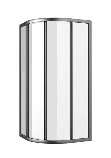 Highlight sanibel 1001-Rund-Duschwand 800x1850mm