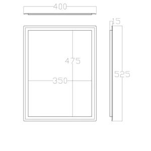 Abdeckrahmen derby med Edelstahl 400x525x15 f.UP-Papierhandtuchsp.VIGOUR Schneller Versand
