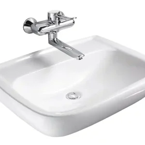 Top-Angebot Waschtisch derby med style 60x46cm o.Hahnloch o.Überlauf weiss VIGOUR
