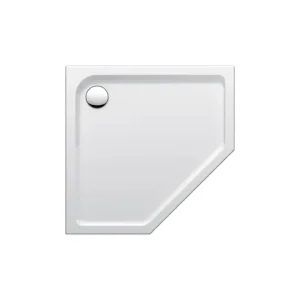 Aktuell FünfeckDW Acryl one V1 90x90x2,5cm Diagonalmass 63.6cm weiss VIGOUR