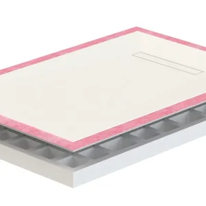 Zertifiziert Duschelement V5 Min.obfl.Grau dunkel 90x120cm m.Duschr.500mm SPWH 25mm VIG