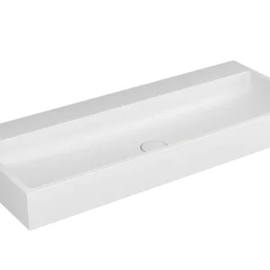 Waschtisch white V4 120x48cm MW weiss matt VIGOUR Abverkauf