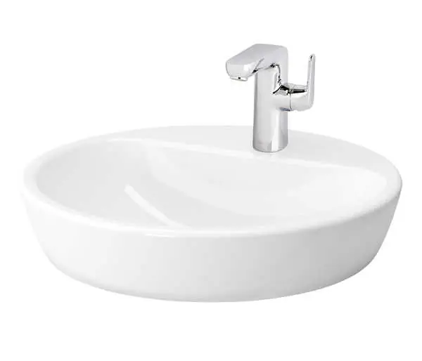 Aufsatzwaschtisch sanibel rund 445mm Echt