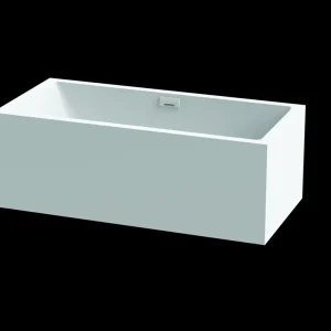 Vorwandwanne MW white V4 170x80cm 3-seit m.Schwalleinlauf weiss matt VIGOUR Expressversand