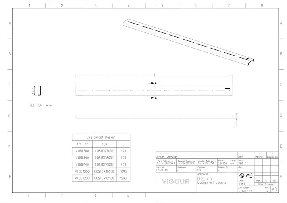 Neuheit Designset cosima Design 900 mm VIGOUR