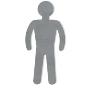 WC-Symbol derby med Edelst.Herren matt geschl.B110xH130mm selbstkl.VIGOUR Nur Für Kurze Zeit