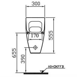 Urinalbecken sanibel 3001/4001 Zulauf Preisreduziert