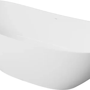 Badewanne Mineralg. V3 freist. 180x80cm weiss inkl. Ablaufgarnitur VIGOUR Must-Have
