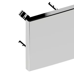 Abdeckblende IXMO eckig 90x90mm f.Rohrunterbrecher verchrom Preisknaller