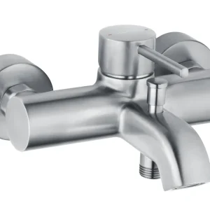 V3Einhand-Aufputz-Badebatt. GRACE ohne Brausegarnitur, steel line VIGOUR Begrenztes Angebot