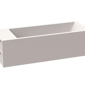 Badewanne MW white V4 freistehend 198x80cm weiss matt Regal links VIGOUR Sofort Bestellen
