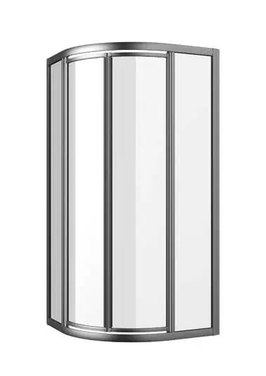 Neu sanibel 1001-Rund-Duschwand Pendeltür