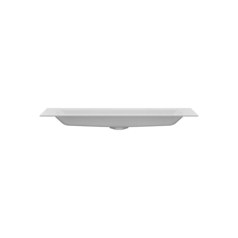 Zertifiziert Mineralguss-Waschtisch derby V3 m.Hlb. BxHxT 1385x12x480mm Weiß Matt VIGOUR