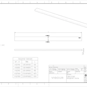 Designset cosima Edelstahl 800 mm VIGOUR Markenware