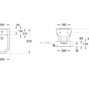 Wandbidet derby manhattan VIGOUR Top-Seller