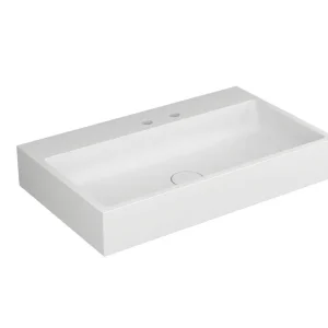 Direkt Vom Hersteller Waschtisch white V4 80x48cm f. 2 LochArm MW weiss VIGOUR