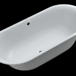 Top-Preis Ovalwanne Acryl V3 180x80cm Ab-/Überlauf mittig weiss VIGOUR