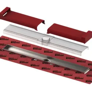 Must-Have sanibel 3001-Duschrinne m. SSy-Dichtband A19 gerade 700mm aus Edelstahl