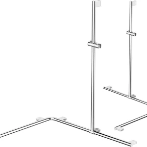 Bestpreis DIANA C100 Duschhandlauf über Eck 744 x 1044 x 1201 mm, verchromt