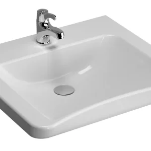 Garantierte Lieferung Waschtisch sanibel care mit CLEAN m. HL ohne Überlauf 600x545mm A14 weiß