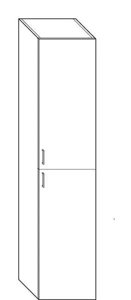 Ausverkauf sanibel-Hochschrank 1.1 HSGM035R rechts