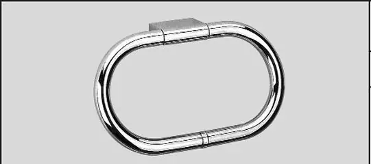 DIANA Freeline Handtuchring, oval, Nur Heute