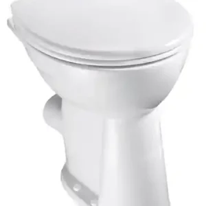Versand Am Gleichen Tag Flachspül-WC derby med +10cm Abgang waagerecht weiss VIGOUR